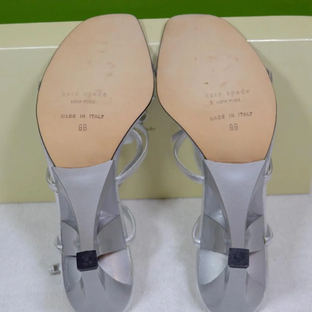 🏷️ NWT Kate Spade Silver/Metallic Sandals  🇮🇹